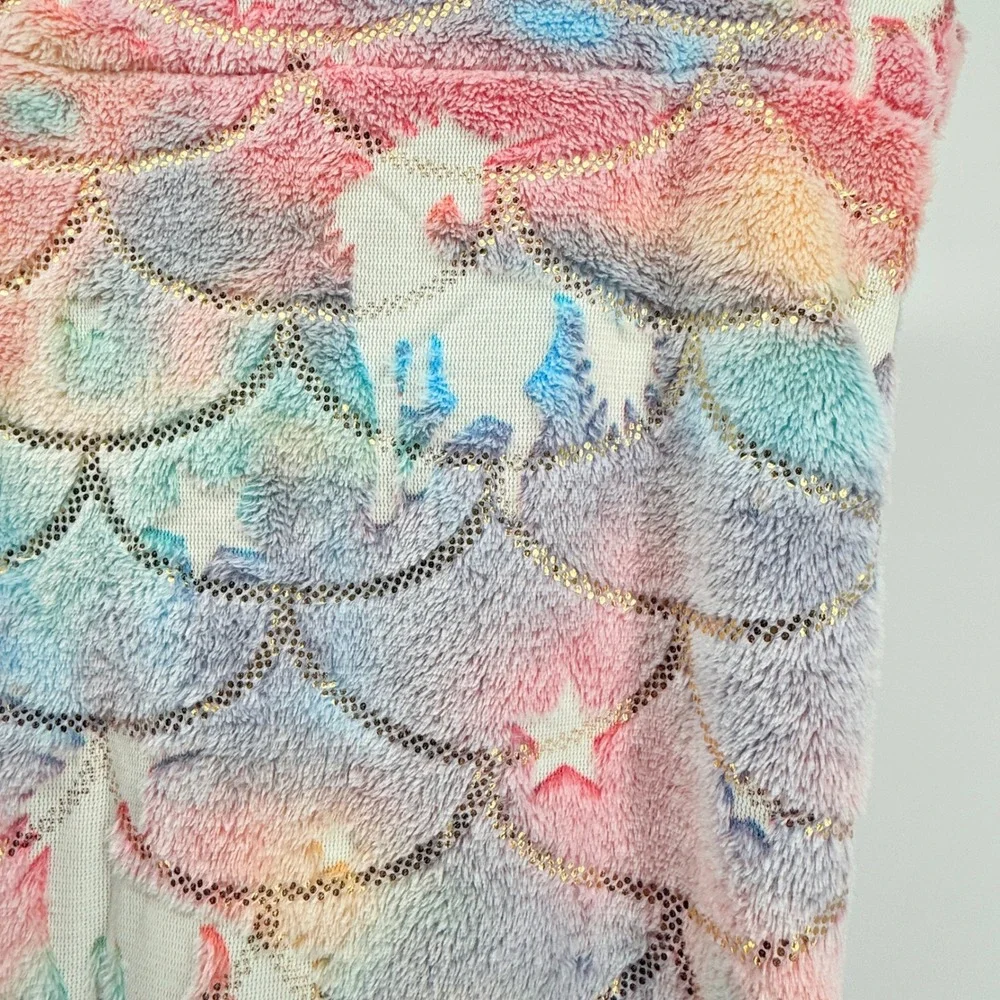 Mermaid Tail Blanket Unicorn Pastel Plush Cozy Blanket‎